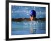 Male Swimmers Performing the Butterfly-null-Framed Photographic Print