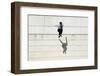 Male Tracer Free Runner Jumping Forward from High Rooftop over Cement Building Background, Young Tr-GaudiLab-Framed Photographic Print