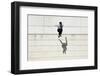 Male Tracer Free Runner Jumping Forward from High Rooftop over Cement Building Background, Young Tr-GaudiLab-Framed Photographic Print