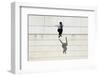 Male Tracer Free Runner Jumping Forward from High Rooftop over Cement Building Background, Young Tr-GaudiLab-Framed Photographic Print