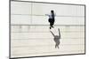 Male Tracer Free Runner Jumping Forward from High Rooftop over Cement Building Background, Young Tr-GaudiLab-Mounted Photographic Print