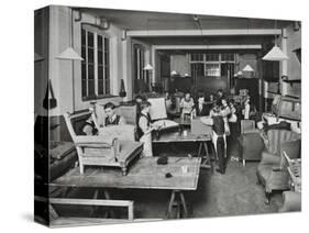 Male Upholstery Students, Shoreditch Technical Institute, London, 1914-null-Stretched Canvas