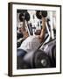 Male Working Out with Weights in a Health Club, Rutland, Vermont, USA-Chris Trotman-Framed Photographic Print