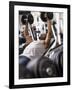 Male Working Out with Weights in a Health Club, Rutland, Vermont, USA-Chris Trotman-Framed Photographic Print