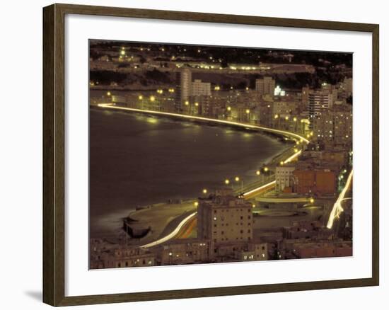 Malecon at Night, Havana, Cuba-Maresa Pryor-Framed Photographic Print