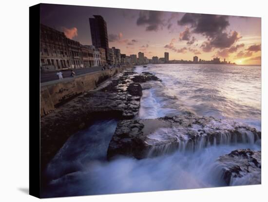 Malecon, Havana, Cuba, West Indies, Central America-Colin Brynn-Stretched Canvas