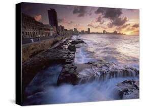 Malecon, Havana, Cuba, West Indies, Central America-Colin Brynn-Stretched Canvas