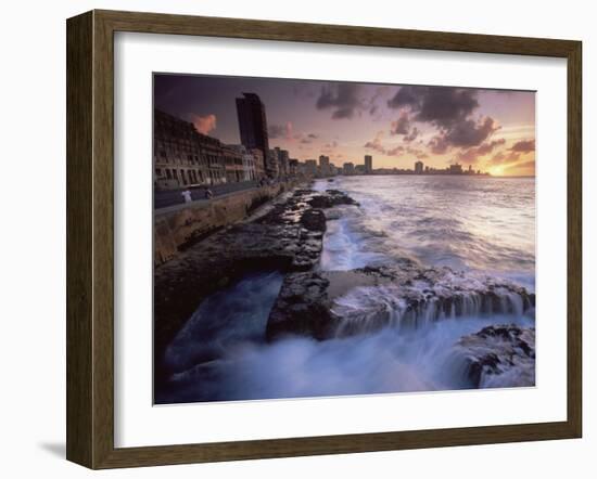 Malecon, Havana, Cuba, West Indies, Central America-Colin Brynn-Framed Photographic Print