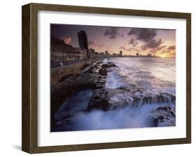 Malecon, Havana, Cuba, West Indies, Central America-Colin Brynn-Framed Photographic Print