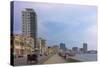 Malecon Street Along the Waterfront, Havana, UNESCO World Heritage Site, Cuba-Keren Su-Stretched Canvas