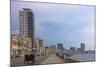 Malecon Street Along the Waterfront, Havana, UNESCO World Heritage Site, Cuba-Keren Su-Mounted Photographic Print