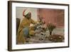 Malee, North African Gardener with Bouquets-null-Framed Art Print