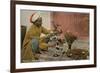 Malee, North African Gardener with Bouquets-null-Framed Premium Giclee Print