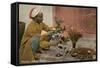 Malee, North African Gardener with Bouquets-null-Framed Stretched Canvas