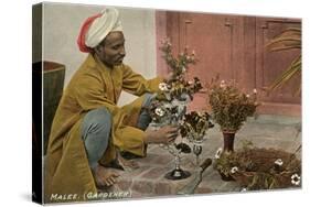 Malee, North African Gardener with Bouquets-null-Stretched Canvas