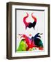 Maleficent Watercolor-Lora Feldman-Framed Art Print