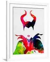 Maleficent Watercolor-Lora Feldman-Framed Art Print