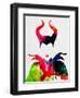 Maleficent Watercolor-Lora Feldman-Framed Art Print