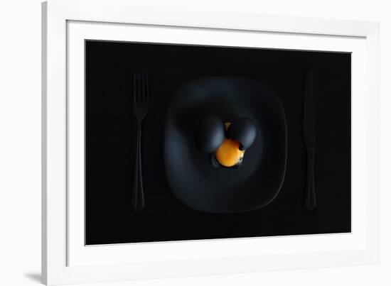 Malevich's breakfast. Or the black square.-Victoria Ivanova-Framed Photographic Print