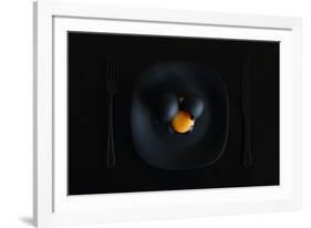 Malevich's breakfast. Or the black square.-Victoria Ivanova-Framed Photographic Print