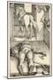 Malevolent Witch Bewitches a Groom in His Stable Before Doing Magic on the Horse-Hans Baldung Grien-Mounted Art Print