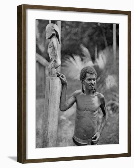 Malformation of the Ears, Solomon Islands, 1920-JW Beattie-Framed Giclee Print