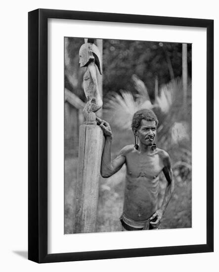 Malformation of the Ears, Solomon Islands, 1920-JW Beattie-Framed Giclee Print