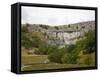 Malham Cove, Malham, Yorkshire Dales National Park, North Yorkshire, England, United Kingdom-White Gary-Framed Stretched Canvas