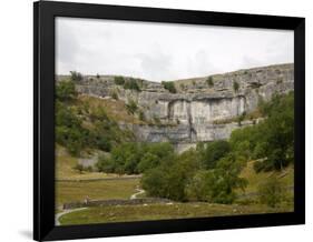 Malham Cove, Malham, Yorkshire Dales National Park, North Yorkshire, England, United Kingdom-White Gary-Framed Premium Photographic Print