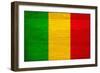 Mali Flag Design with Wood Patterning - Flags of the World Series-Philippe Hugonnard-Framed Premium Giclee Print