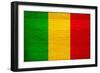 Mali Flag Design with Wood Patterning - Flags of the World Series-Philippe Hugonnard-Framed Premium Giclee Print