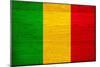 Mali Flag Design with Wood Patterning - Flags of the World Series-Philippe Hugonnard-Mounted Premium Giclee Print