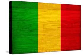 Mali Flag Design with Wood Patterning - Flags of the World Series-Philippe Hugonnard-Stretched Canvas