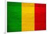 Mali Flag Design with Wood Patterning - Flags of the World Series-Philippe Hugonnard-Framed Art Print