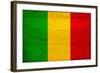 Mali Flag Design with Wood Patterning - Flags of the World Series-Philippe Hugonnard-Framed Art Print