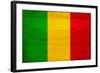 Mali Flag Design with Wood Patterning - Flags of the World Series-Philippe Hugonnard-Framed Art Print