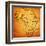 Mali on Actual Map of Africa-michal812-Framed Art Print