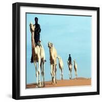 Mali Tribesman Sits on Camel, 1987-null-Framed Photographic Print