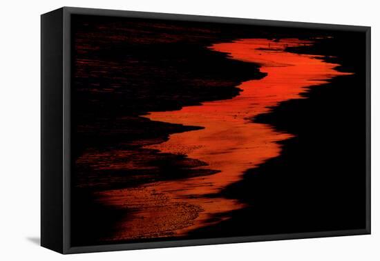 Malibu Beach at Sunset-Howard Ruby-Framed Stretched Canvas