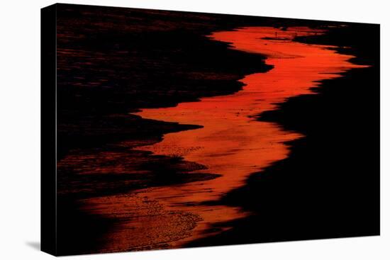 Malibu Beach at Sunset-Howard Ruby-Stretched Canvas