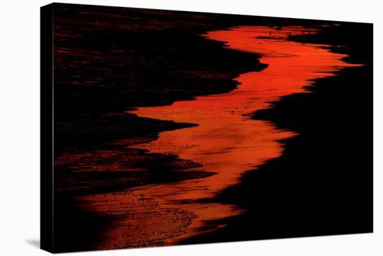 Malibu Beach at Sunset-Howard Ruby-Stretched Canvas