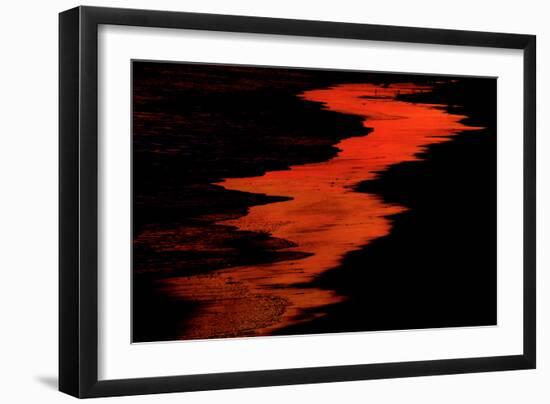 Malibu Beach at Sunset-Howard Ruby-Framed Photographic Print