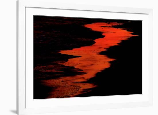 Malibu Beach at Sunset-Howard Ruby-Framed Photographic Print