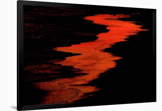 Malibu Beach at Sunset-Howard Ruby-Framed Photographic Print