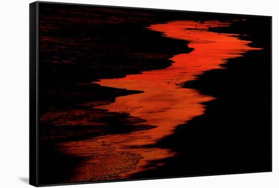 Malibu Beach at Sunset-Howard Ruby-Framed Stretched Canvas