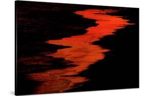 Malibu Beach at Sunset-Howard Ruby-Stretched Canvas