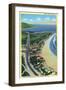 Malibu, California - Aerial View of Beach Homes Along Roosevelt Highway-Lantern Press-Framed Art Print