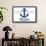 Malibu, California - Blue and White Anchor-Lantern Press-Framed Stretched Canvas displayed on a wall