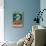 Malibu, California - Seahorse Woodblock (Blue and Pink)-Lantern Press-Mounted Art Print displayed on a wall