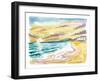 Malibu Californian Sunset with Ocean Waves-M. Bleichner-Framed Art Print